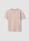 White striped organic cotton pyjama T-shirt with Mickey Mouse print_5