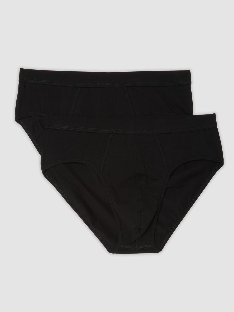 2-pack of black stretch mercerised cotton briefs_0