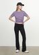 Purple organic cotton crew-neck T-shirt, regular fit_0