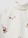 White organic stretch cotton bodysuit with Winnie the Pooh prints_2