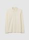 Beige pure cotton polo regular fit_4