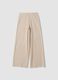 Beige relaxed-fit viscose-blend trousers_0