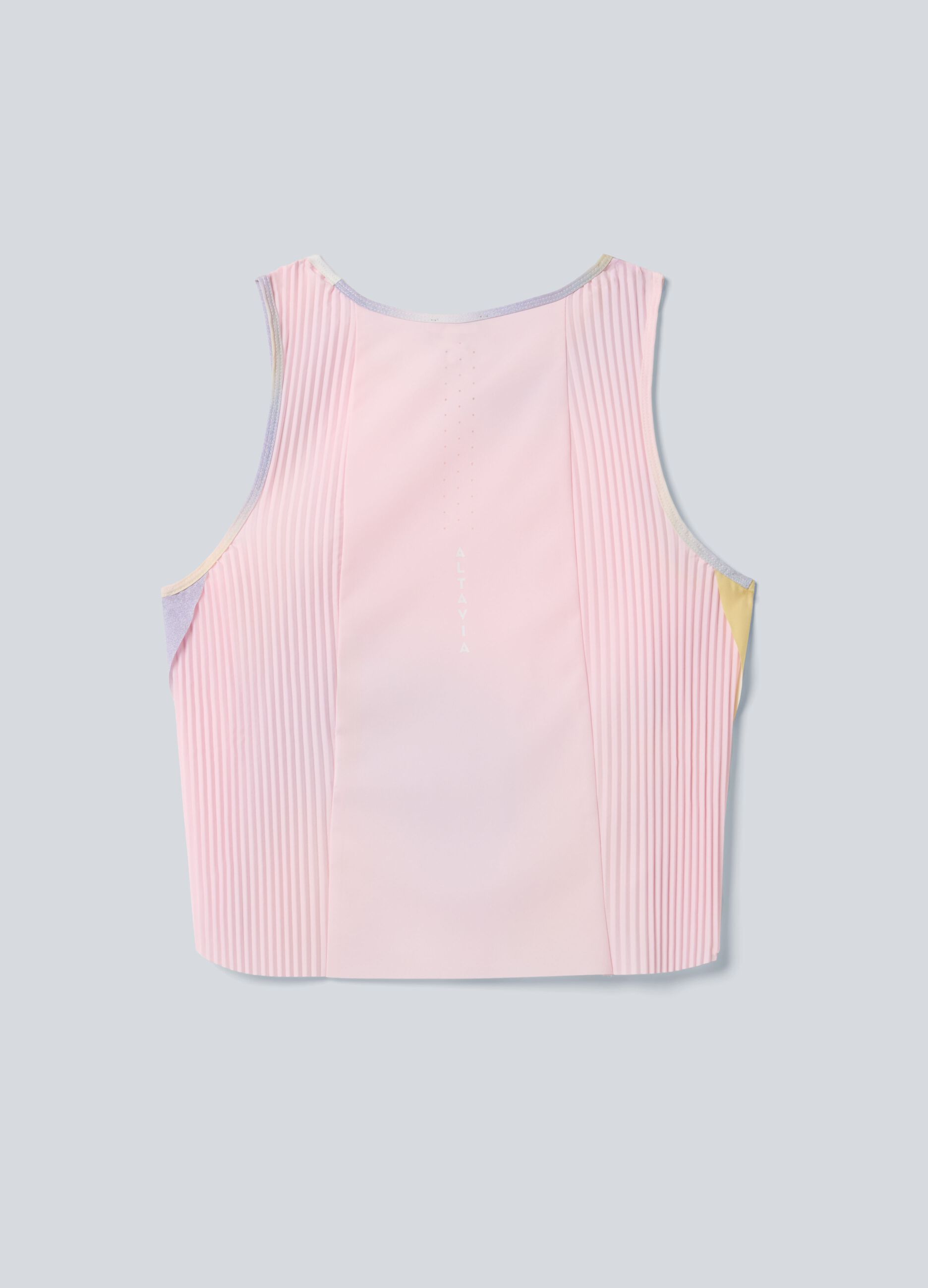 ALTAVIA COURT pleated technical sports vest with tie-dye effect