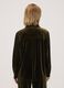 Camicia verde in tessuto velour elasticizzato regular fit_3