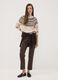 Leggings verdi in tessuto elasticizzato slim fit_0