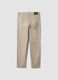 Pantaloni grigi a costine in cotone elasticizzato slim fit_2