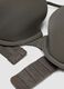 Grey padded stretch-fabric bra_1
