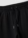 Black pure organic cotton regular-fit joggers for girls_2