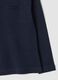 Blue crew-neck T-shirt in pure organic cotton_3