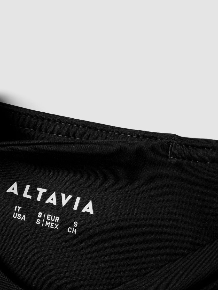 Pantaloni sportivi neri in tessuto elasticizzato wide leg ALTAVIA STUDIO ALTAVIA STUDIO_8