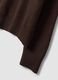 Maglia marrone in lana elasticizzata a girocollo_5