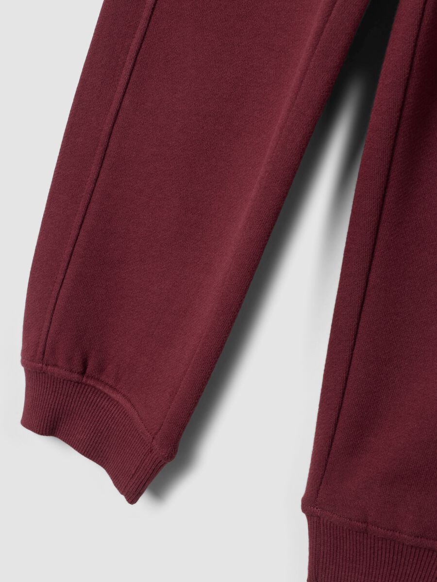 Brown relaxed-fit joggers in 100% organic cotton_3