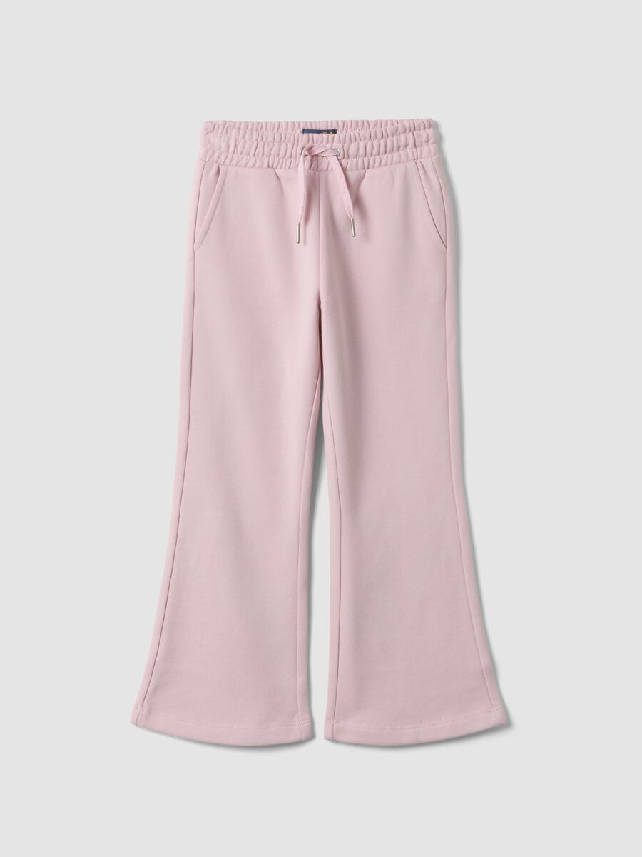 Pink trousers in pure organic cotton_0