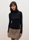 Black modal and stretch cashmere regular-fit T-shirt_1