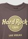 Brown pure cotton T-shirt with Hard Rock Cafe logo print_1