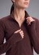Brown fitted full-zip jacket in stretch fabric ALTAVIA STUDIO_1