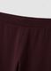 Plum purple flared leggings in stretch cotton_1