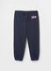 Blue cotton-blend joggers with GAP logo_0
