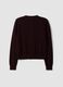 Cardigan viola in pura lana con girocollo e bottoni regular fit_6