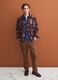 Multicolour geometric-print bowling-collar shacket, oversized fit_2