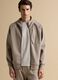 Breathable beige full-zip in 2-way stretch fabric_0