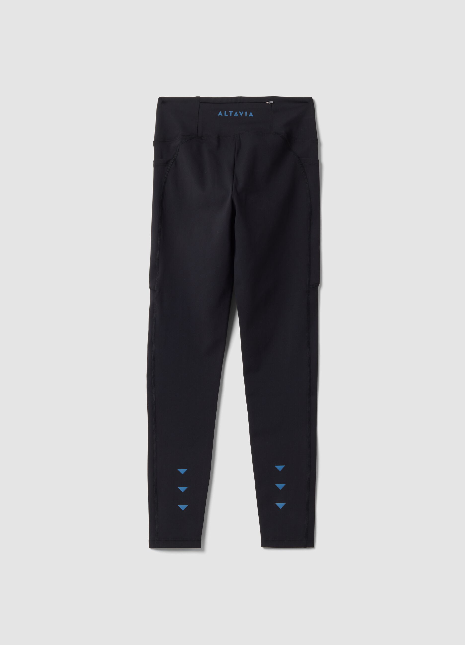 Black stretch-fabric leggings ALTAVIA RUNNING