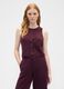 Purple fibre blend vest_0