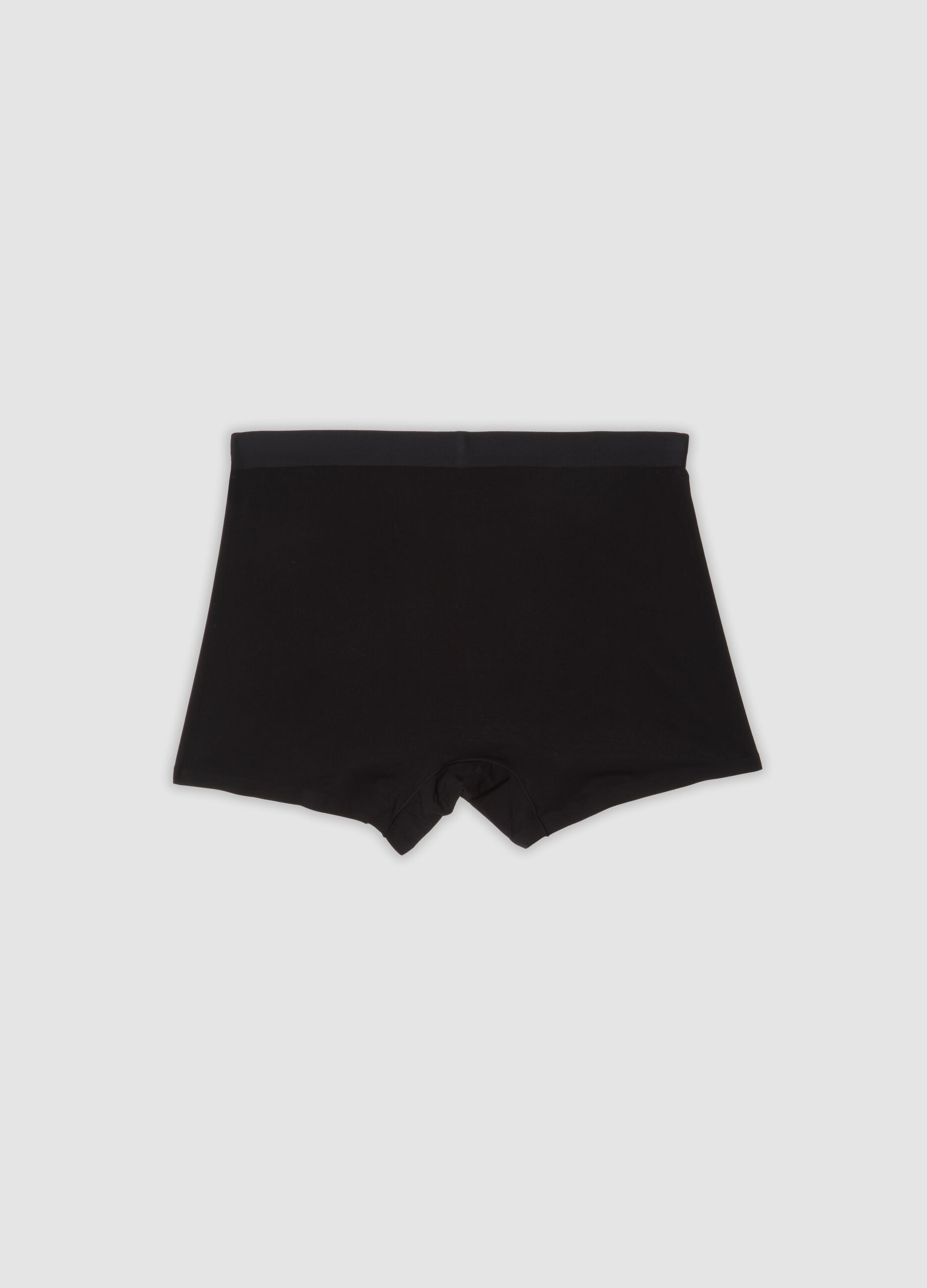 2-pack of black stretch modal boxer shorts