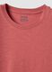 Pink pure cotton regular-fit short-sleeve T-shirt_5