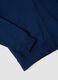 Navy blue organic cotton hoodie in a regular fit_1