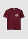 Red pure cotton Miami Heat print T-shirt for boys_3