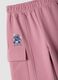 Pink cotton-blend cargo trousers with Lilo & Stitch theme_3