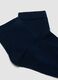 Pack of five blue short socks in organic stretch cotton_1