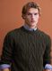 Green regular-fit jacquard wool-blend jumper_0