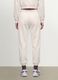 White cotton-blend joggers with elasticated waistband, regular fit_3