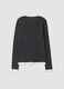 Grey cotton-blend crew-neck T-shirt_5