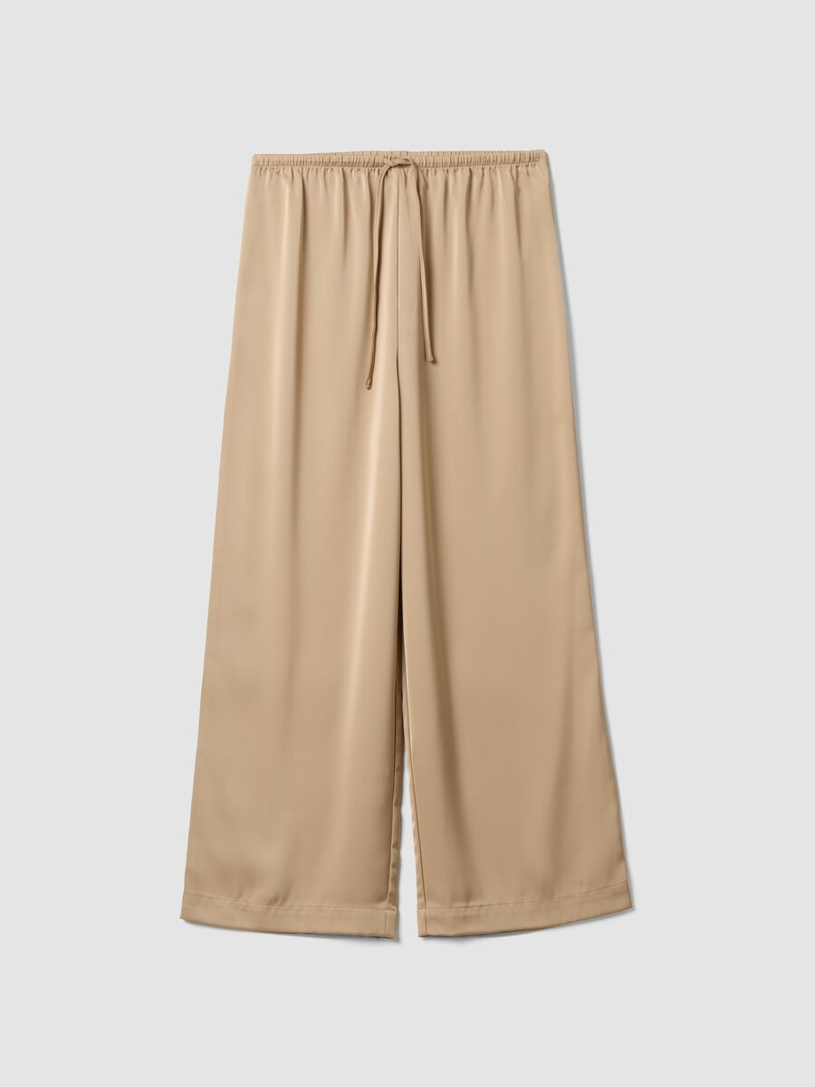 Beige wide-leg trousers with regular waist_4