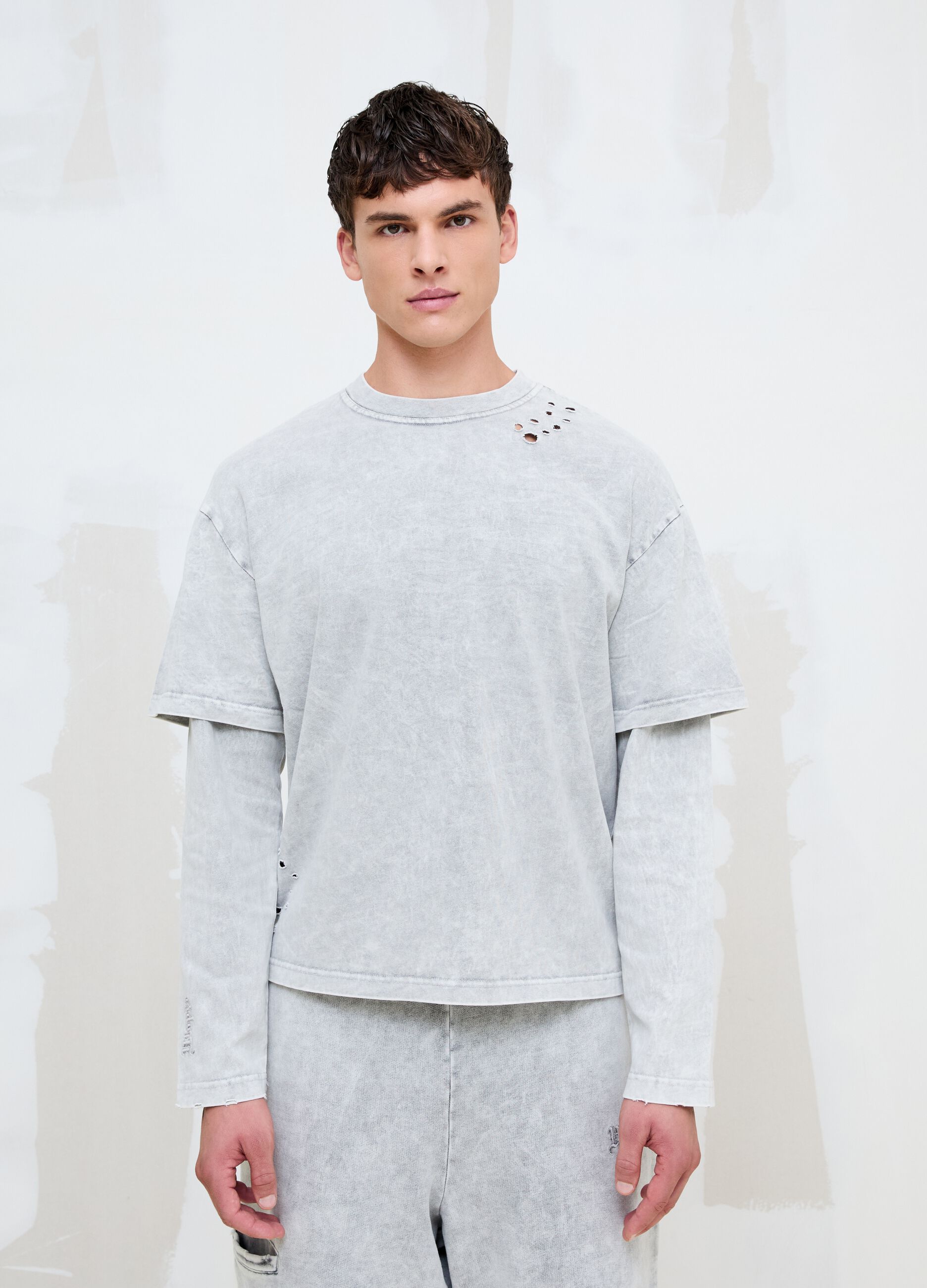 Washed Moonstone Double Longsleeve