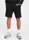 Plush Bermuda joggers with embroidered logo_0