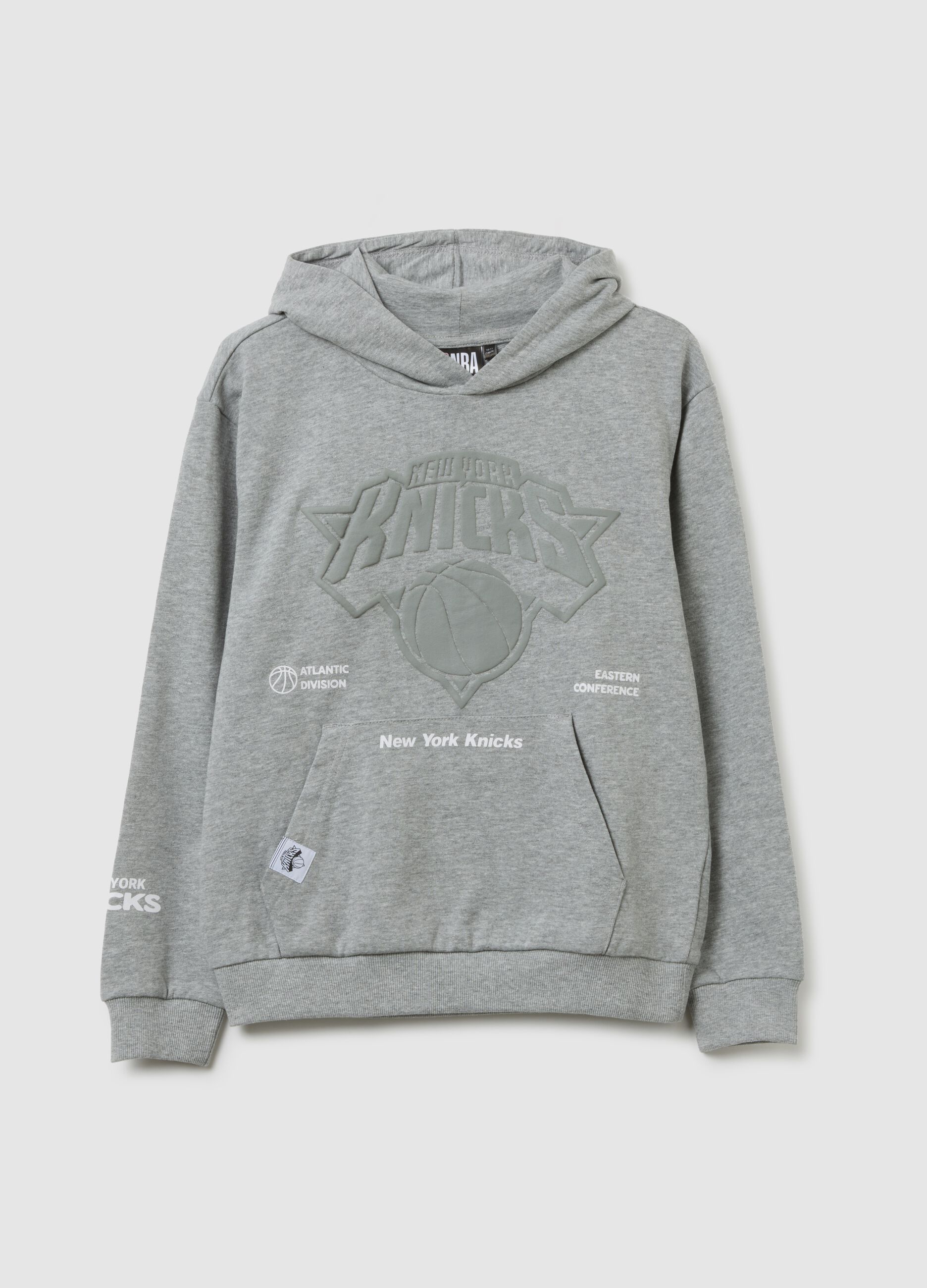 Grey Knicks print pure cotton boys' sweatshirt