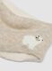 Sciarpa beige m&eacute;lange in misto lana con interno teddy_2