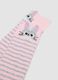 Bipack di calze lunghe rosa in cotone organico elasticizzato_1