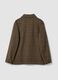 Shacket marrone e gialla in misto lana e viscosa a quadri regular fit_2