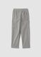 Pantaloni cargo grigi comfort fit con vita elasticizzata_1
