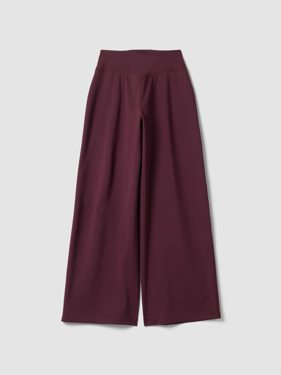 Pantaloni sportivi viola in tessuto elasticizzato wide leg ALTAVIA STUDIO ALTAVIA STUDIO_7