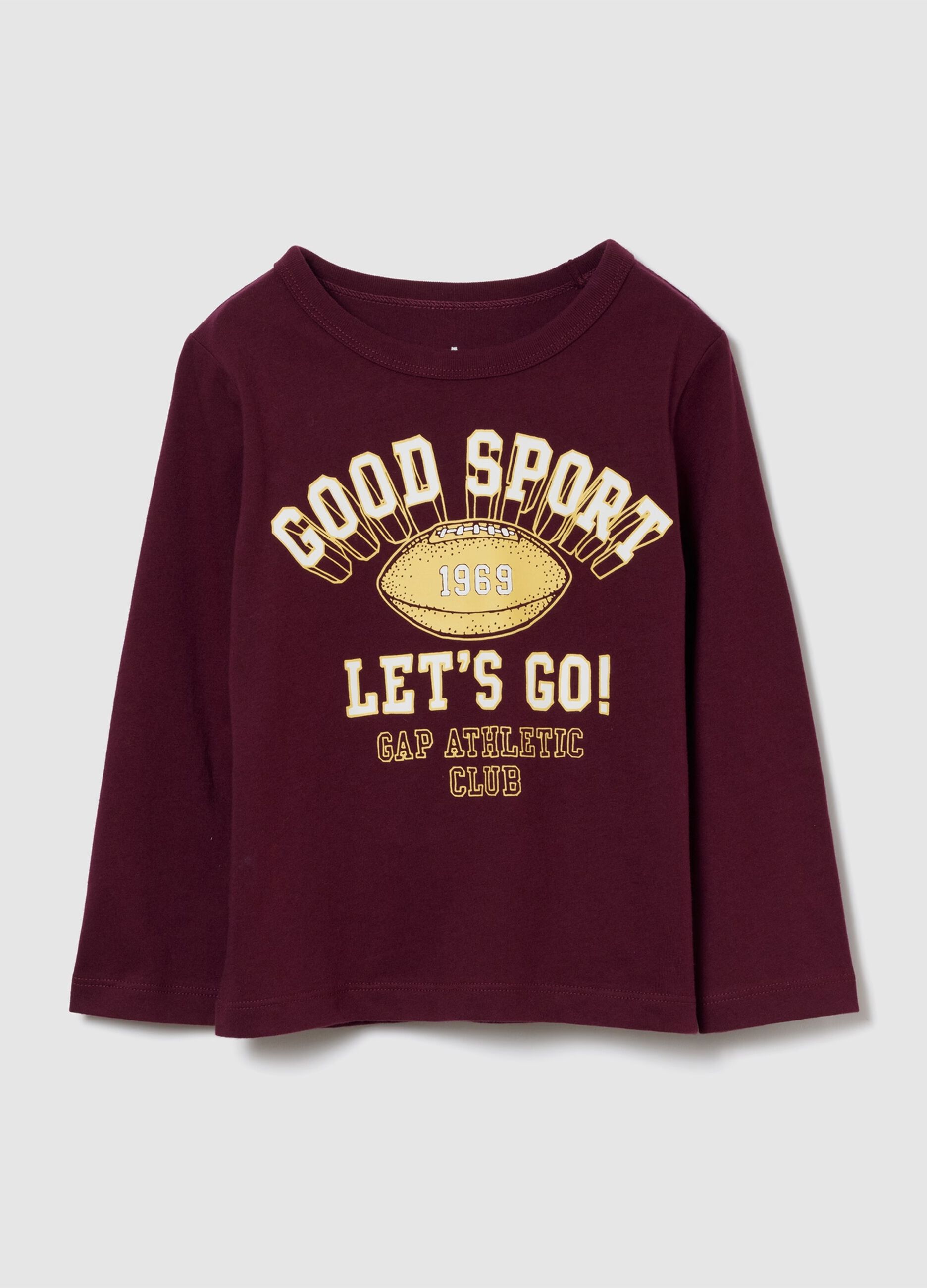 Purple Long-Sleeve Cotton T-Shirt