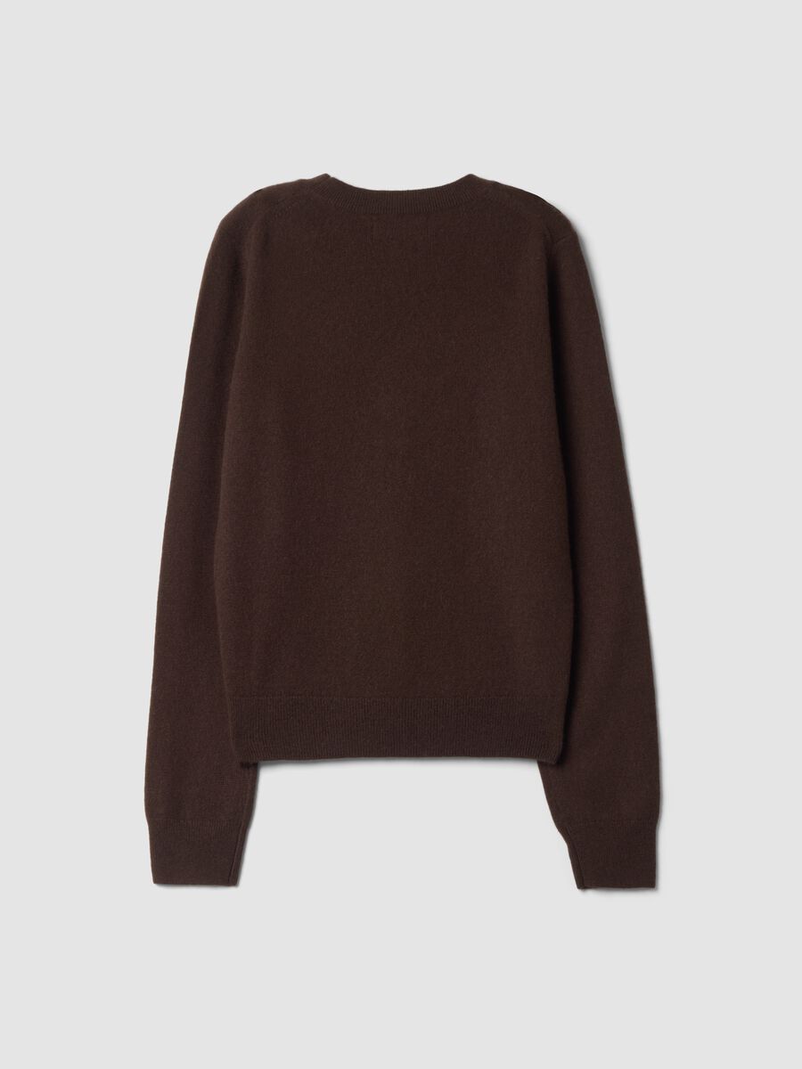 Brown pure cashmere crew-neck jumper_6