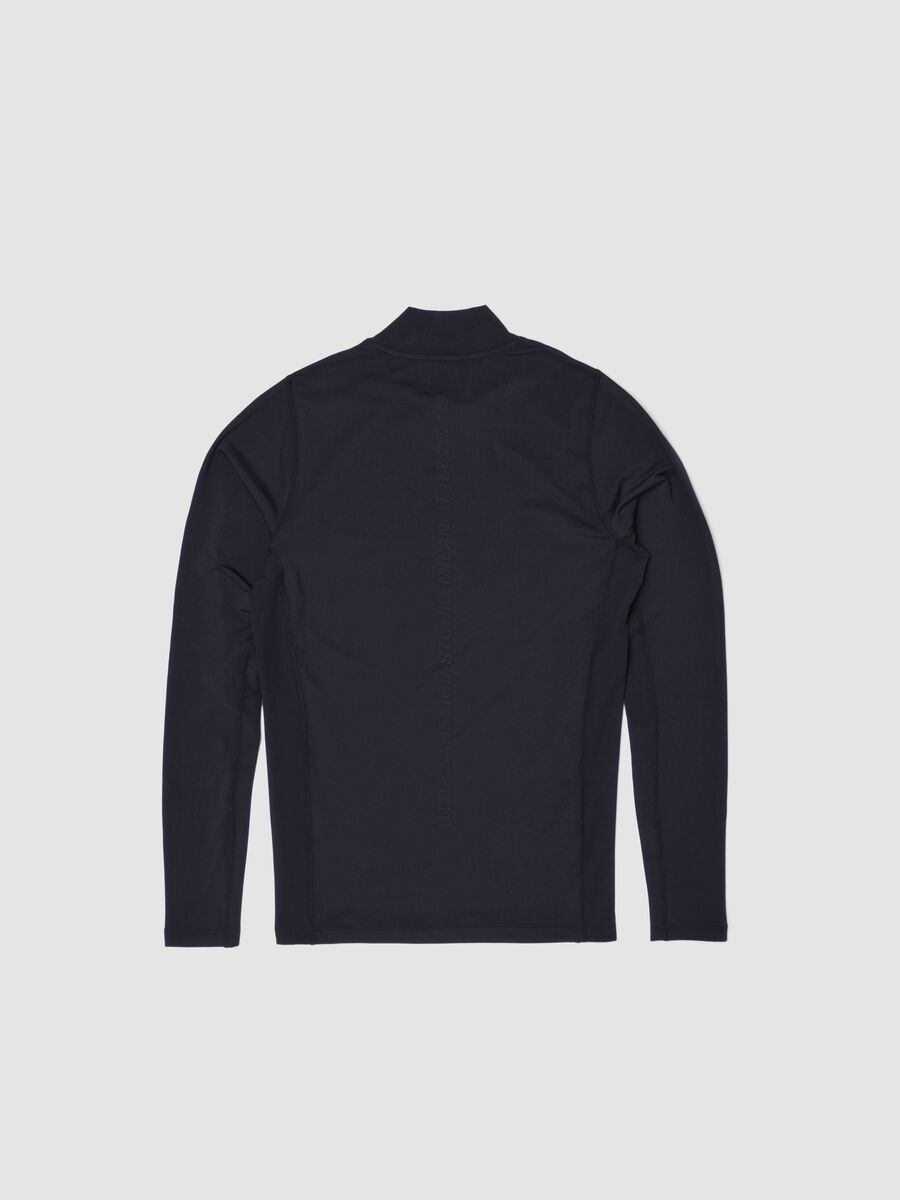Black Technical Mock-Neck Longsleeve_5