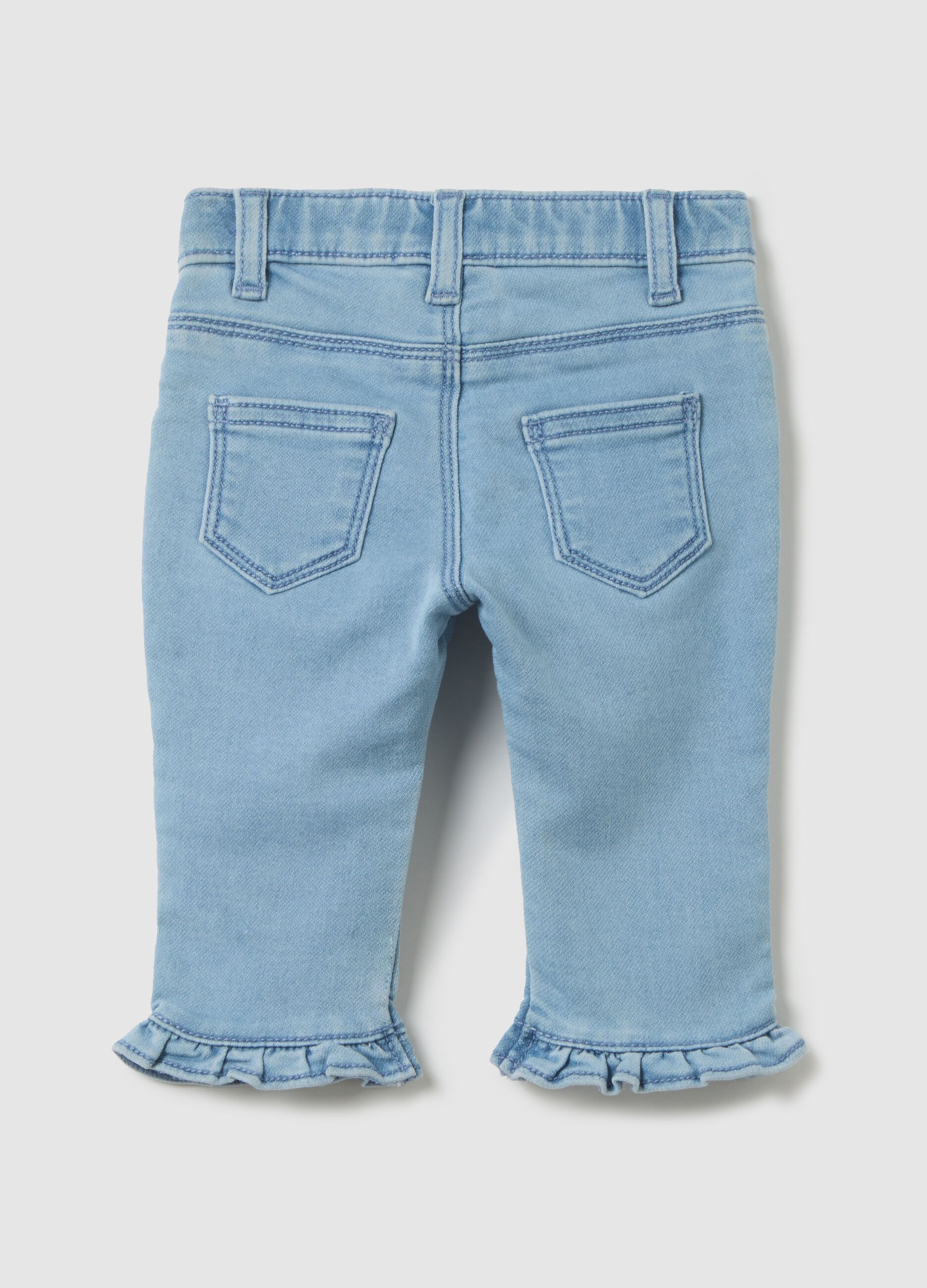 Baby Girl Denim Jeans Regular Fit in Light Blue