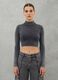 High Neck Knit Top Vintage Grey_0